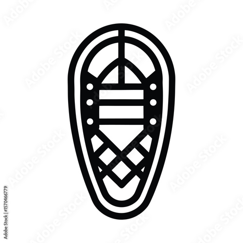 Snowshoes Icon Outline Vector Illustration