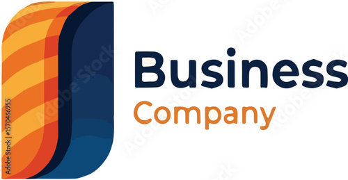 Abstract business company logo design concept