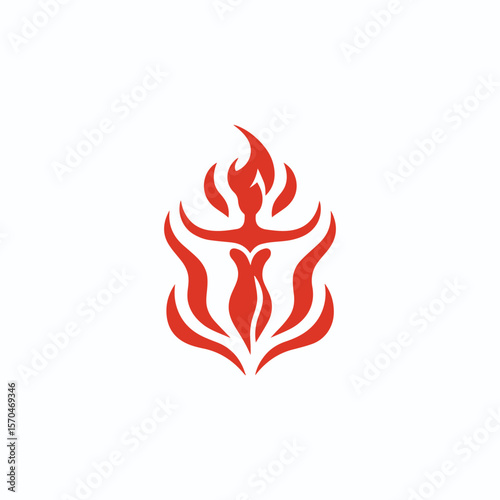 Fire goddess logo