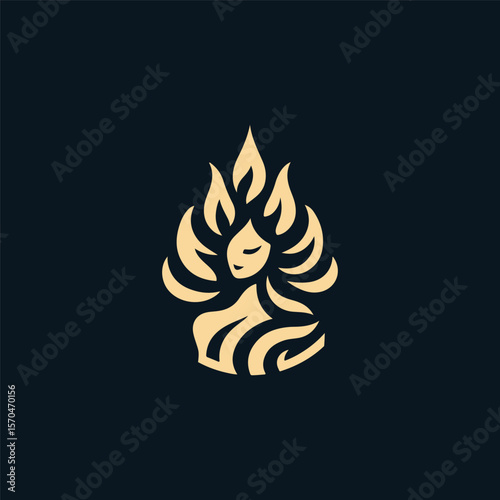 Fire goddess logo