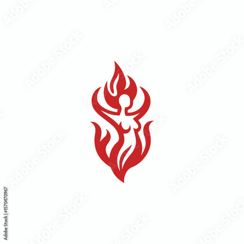 Fire goddess logo