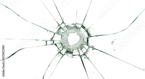 Broken Glass Bullet Hole Effect Abstract Crash Grunge Background