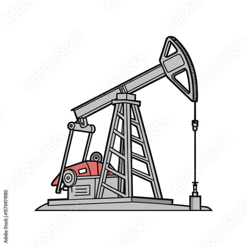 oil pump vector