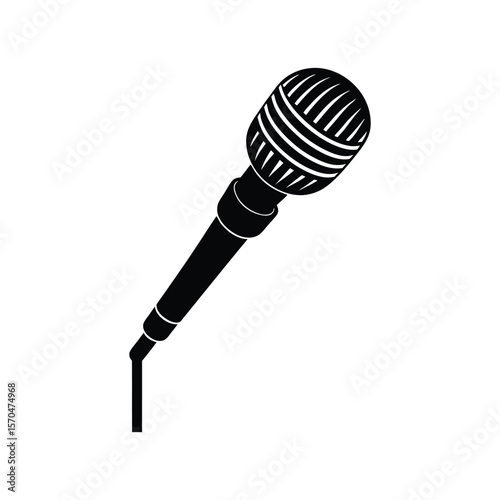 microphone isolated on white