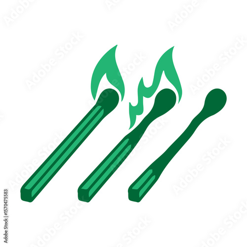 wooden matchstick icon