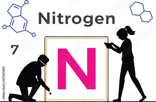 Scientist Applying Nitrogen Fertilizer to Plants