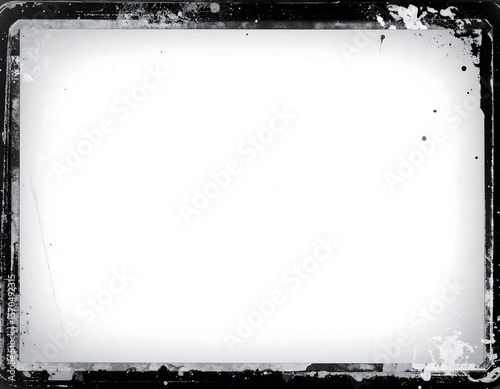 Grunge frame on white