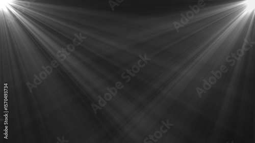Dynamic light rays loop center flickering glow colorful star optical flare light animation. Optical lens flare effect. Lens Flare Shiny Light Animation on Black Background