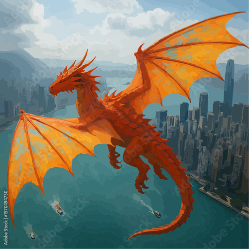 dragon on the roof