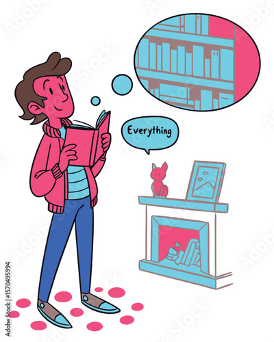 Cartoon vector illustration of business people, a man with a suitcase and a woman with a computer, and a child with a school bag