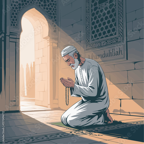 Morning Prayer in Courtyard