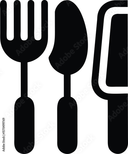 Cutlery set icon
