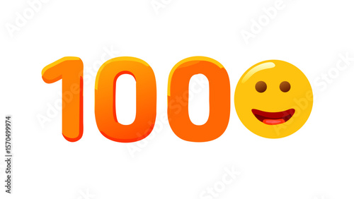 100 points vector illustration emoji symbol sign icon flat desig