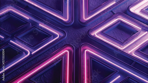 Abstract purple background with flowing light patterns, dynamic lines, and colorful digital wave illustration