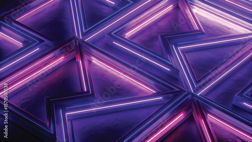 Abstract purple background with flowing light patterns, dynamic lines, and colorful digital wave illustration