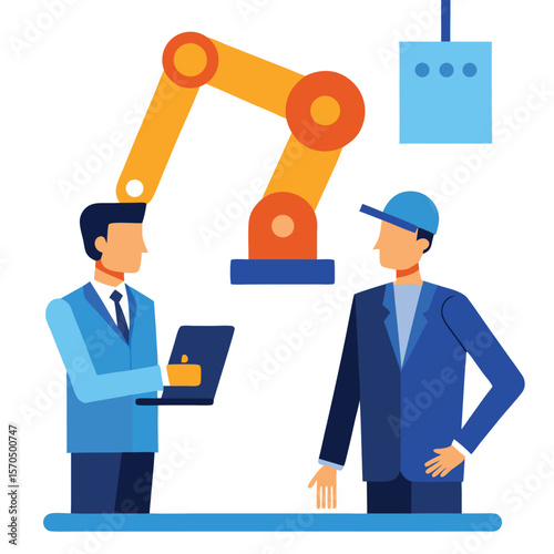 SME Factory Manager Discussing Medium Scale Implementation