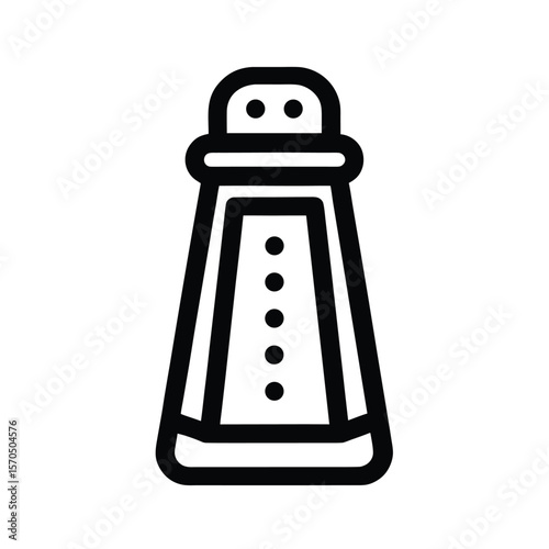 Salt Shaker With Holes Vector Illustration