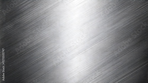 Brushed metal surface, angled lines and gradient, subtle highlight, industrial texture