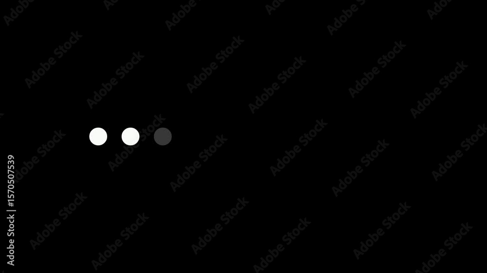 Dots loading on transparent background with alpha channel. Loading is indicated by a dot. Load dot icons animation.