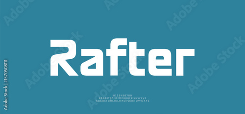 Rafter Font Uppercase Lowercase And Number. Classic Lettering Minimal Fashion Designs. Typography modern serif fonts regular decorative vintage concept. vector illustration