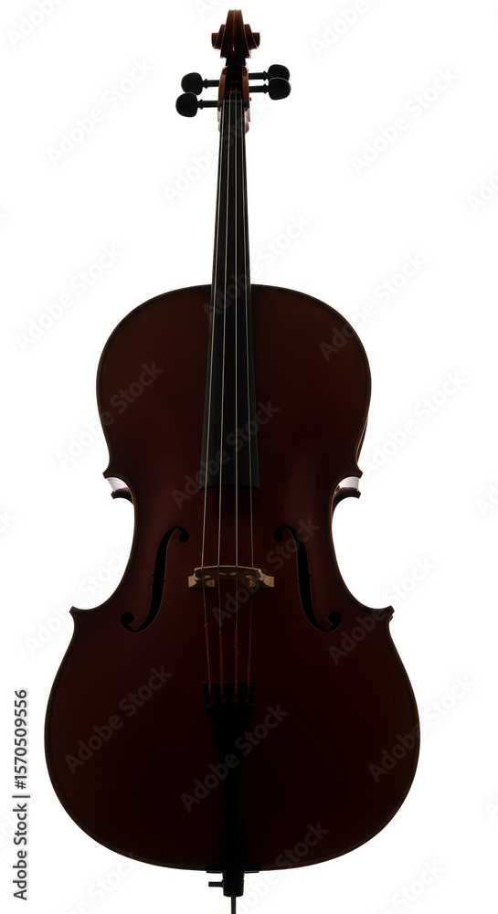 Obraz premium Isolated Cello Musical Instrument Transparent Background String Orchestra