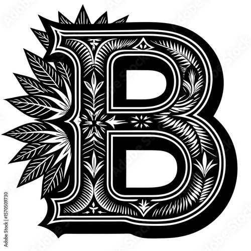 vector illustration of a vintage alphabet