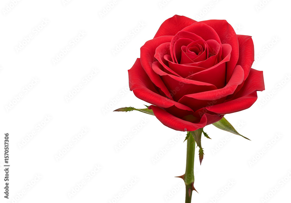 Isolated Red Rose Bloom Flower with Transparent Background Floral Isolated Red Rose Bloom Flower with Transparent Background Floral