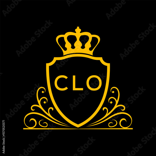 Dynamic Tech Logo Design with CLO Letters and Abstract Motion Elements – Modern Business Identity. CLO Letter logo.
