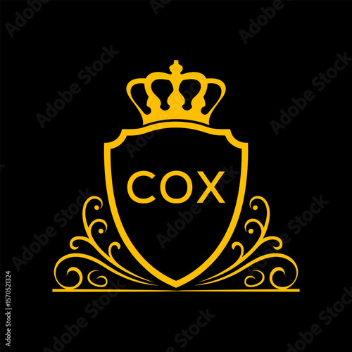 Dynamic Tech Logo Design with COX Letters and Abstract Motion Elements – Modern Business Identity. COX Letter logo.
