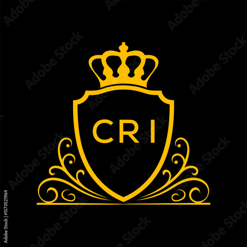 Dynamic Tech Logo Design with CRI Letters and Abstract Motion Elements – Modern Business Identity. CRI Letter logo.
