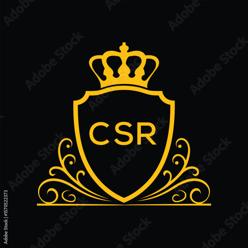 Dynamic Tech Logo Design with CSR Letters and Abstract Motion Elements – Modern Business Identity. CSR Letter logo.
