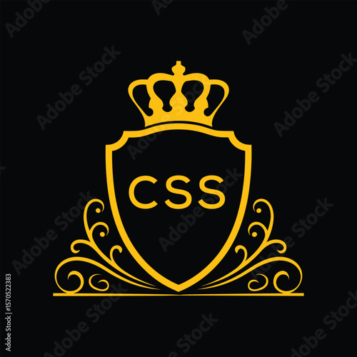 Dynamic Tech Logo Design with CSS Letters and Abstract Motion Elements – Modern Business Identity. CSS Letter logo.
