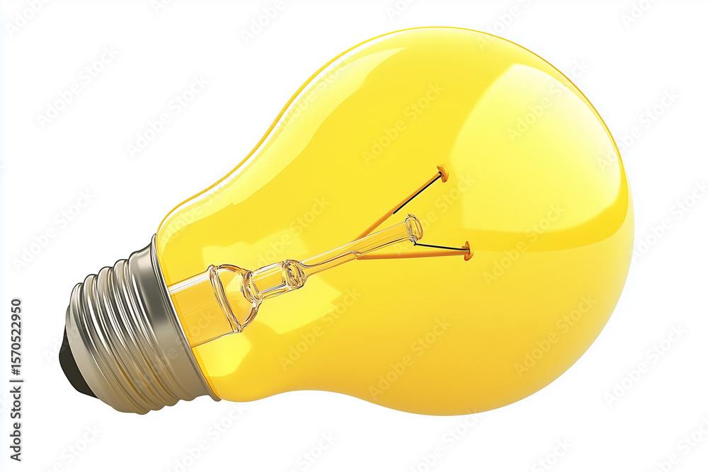 Light bulb isolated on white background representing energy and innovation Light bulb isolated on white background representing energy and innovation