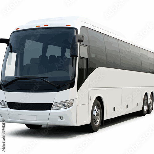 bus isolated on white background