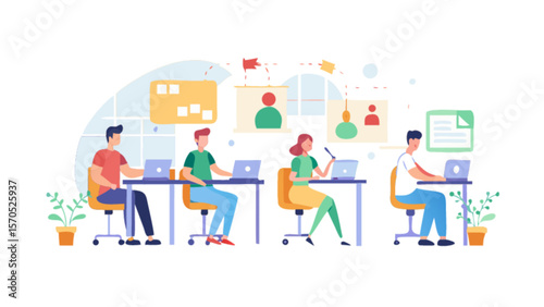 Teamwork office collaboration