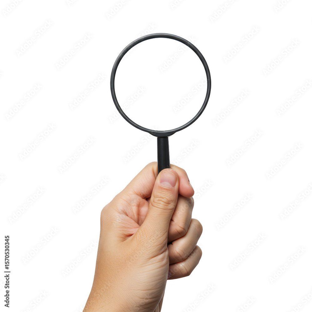 Magnifying Glass in Hand for Exploration Search on Transparent PNG Magnifying Glass in Hand for Exploration Search on Transparent PNG