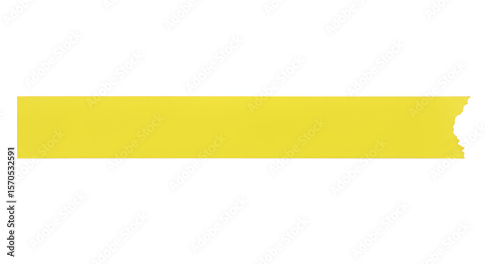 Realistic Yellow Transparent Adhesive Tape Strip Paper Design Element Realistic Yellow Transparent Adhesive Tape Strip Paper Design Element