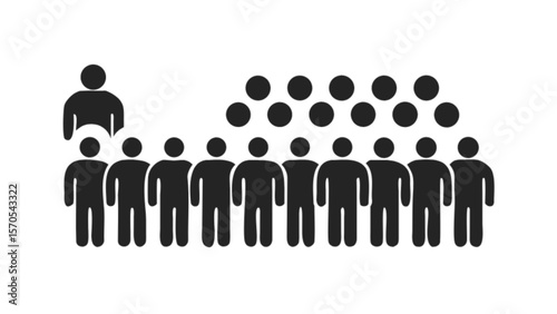 People crowd leadership group