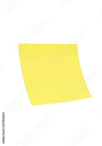 Yellow Sticky Note Paper Isolated Memo Reminder Office Supply
