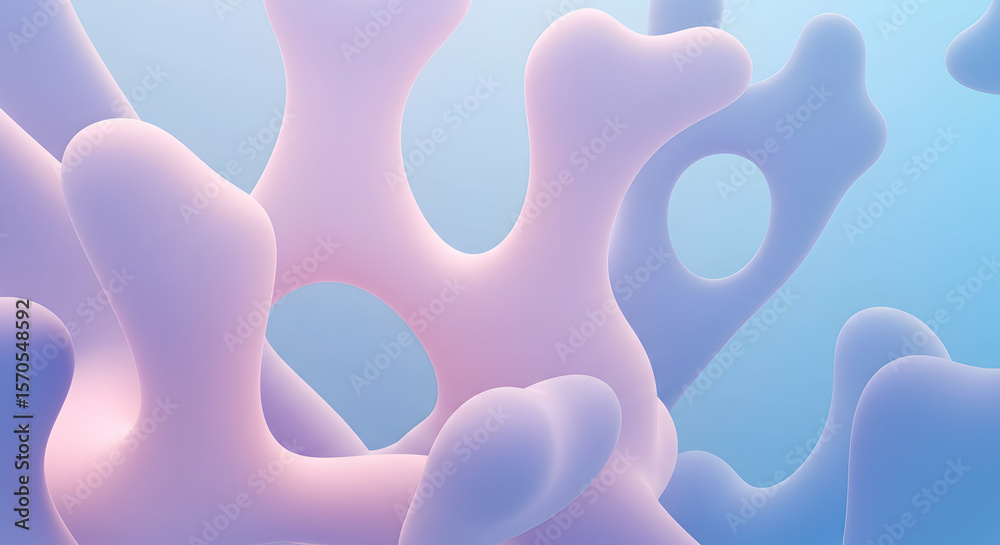 Fototapeta premium Coral Dreams: A Soft and Playful Underwater World