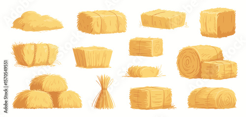 Different Types of Hay Bales Illustrated