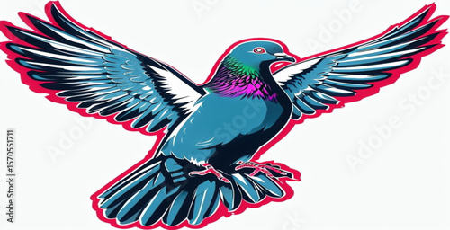 Kabootar Vector T-Shirt Design – High-Quality Pigeon Illustration in EPS & PNG Format