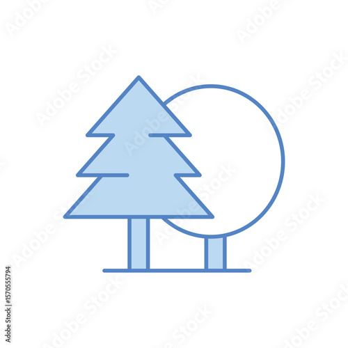 Forest Icon vector stock illustration