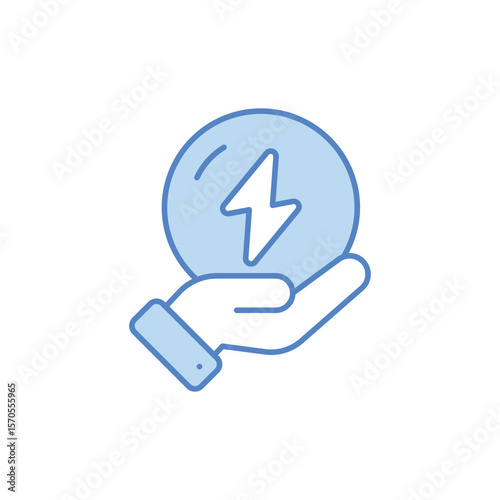 Energy Saving Icon vector stock illustration