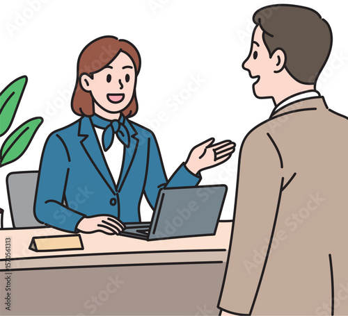 Professional Business Consultation Woman Executive Meeting with Client