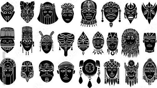 African and ethnic tribal mask collection