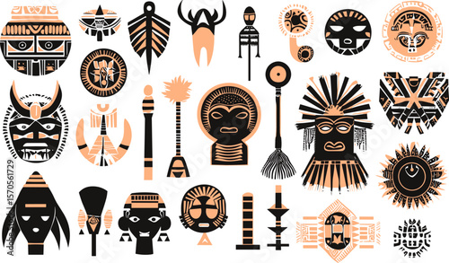 African and ethnic tribal mask collection