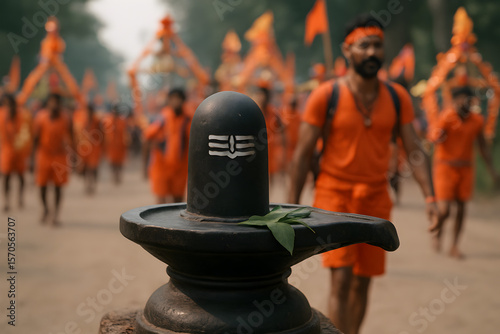 Kawadiyas Offer Prayers at Shivling: A Spiritual Journey