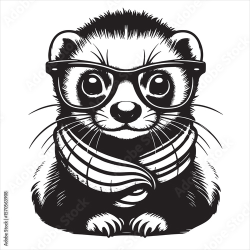 Ferret With Sunglasses