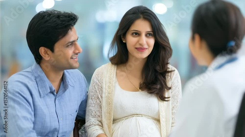 Married couple visiting a doctor